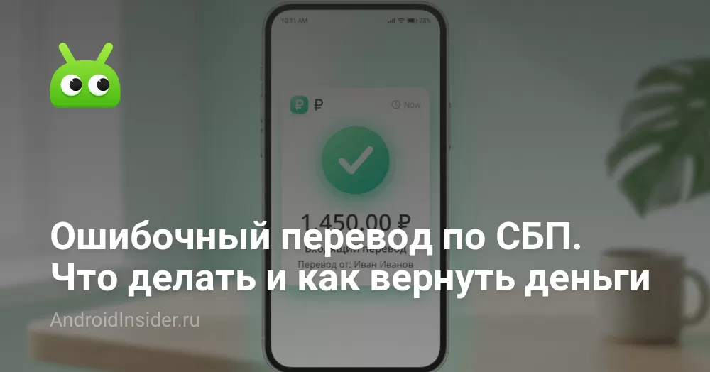 Ошибочный перевод по СБП. Что делать и как вернуть деньги