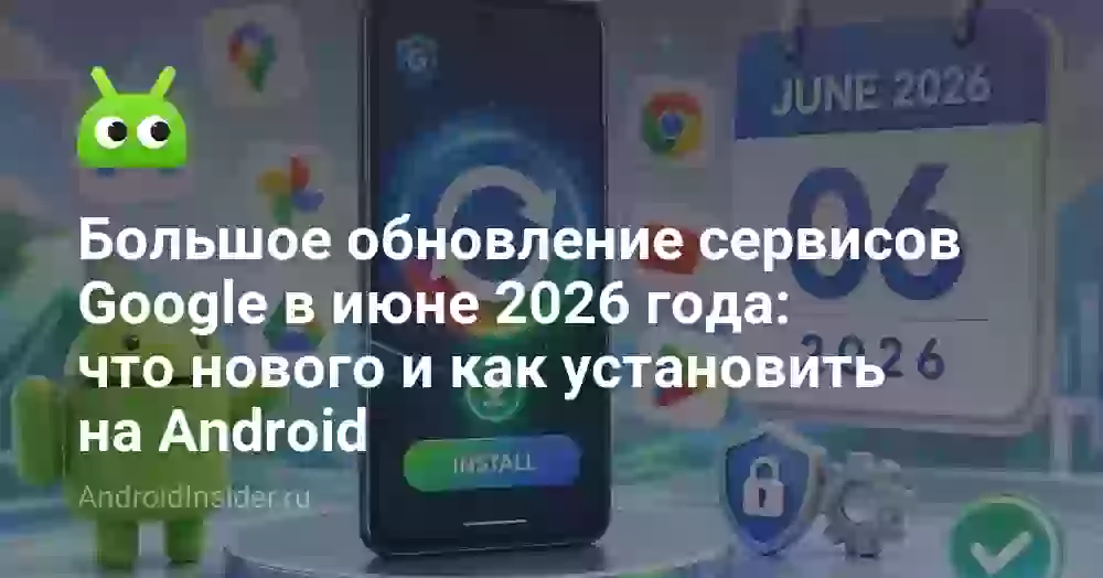 Большое обновление сервисов Google в июне 2026 года: что нового и как установить на Android