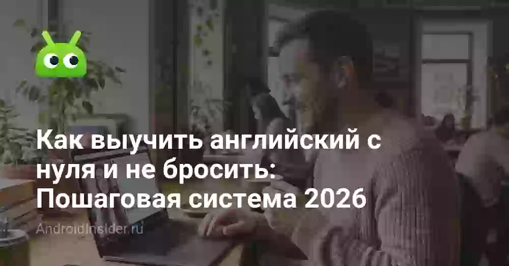 Как выучить английский с нуля и не бросить: Пошаговая система 2026